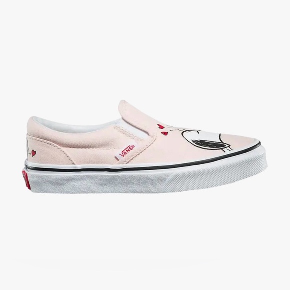 RARE Vans x Peanuts Classic Slip-On ‘Smack' 2017 Pink Slip-On Sneakers W10/M8.5 - Picture 6 of 16